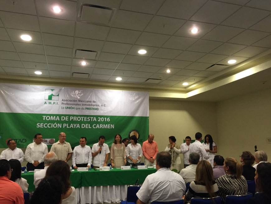 Toma de protesta ampi seccion playa del carmen 2016
