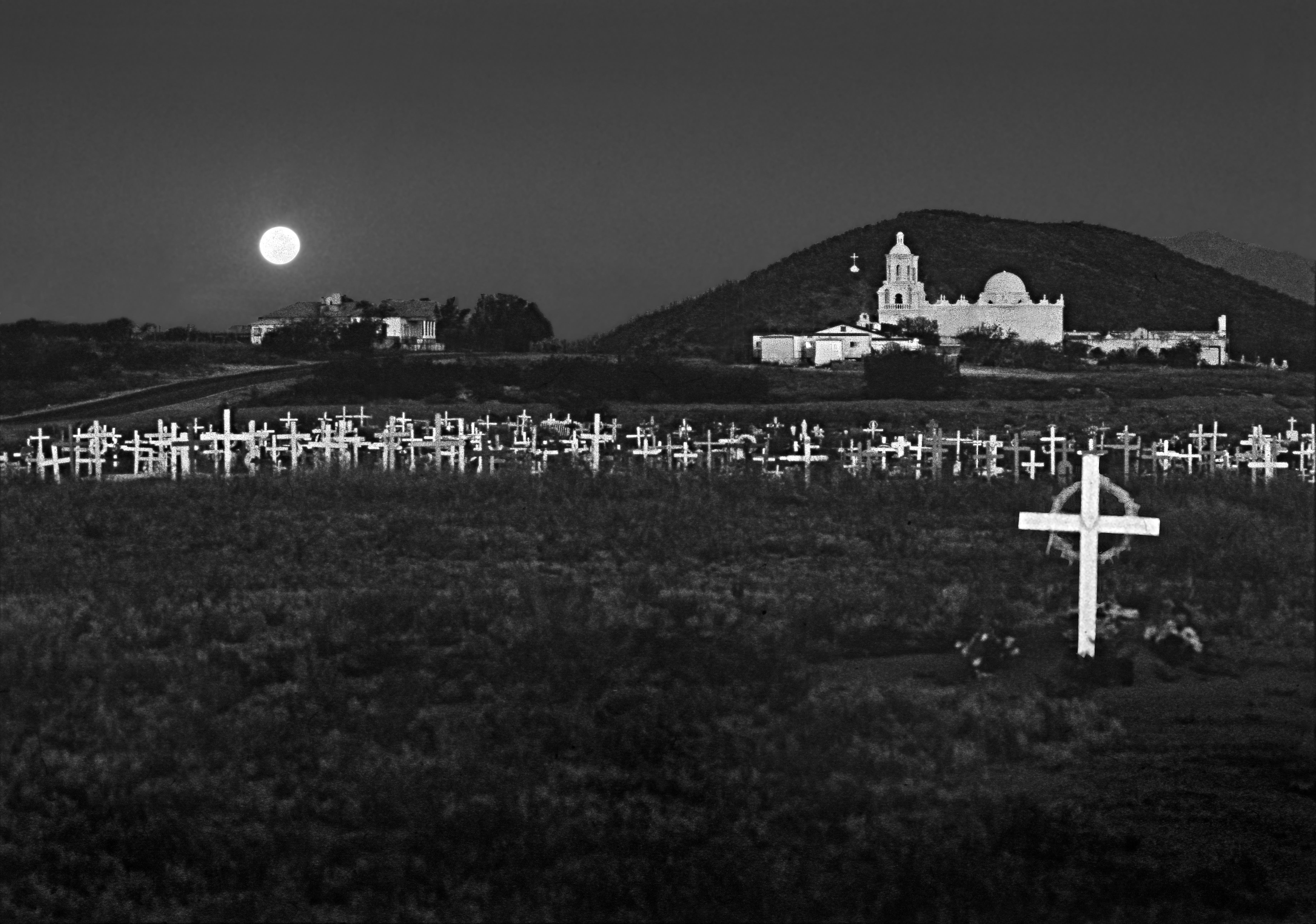 Full Moon Over the White Dove