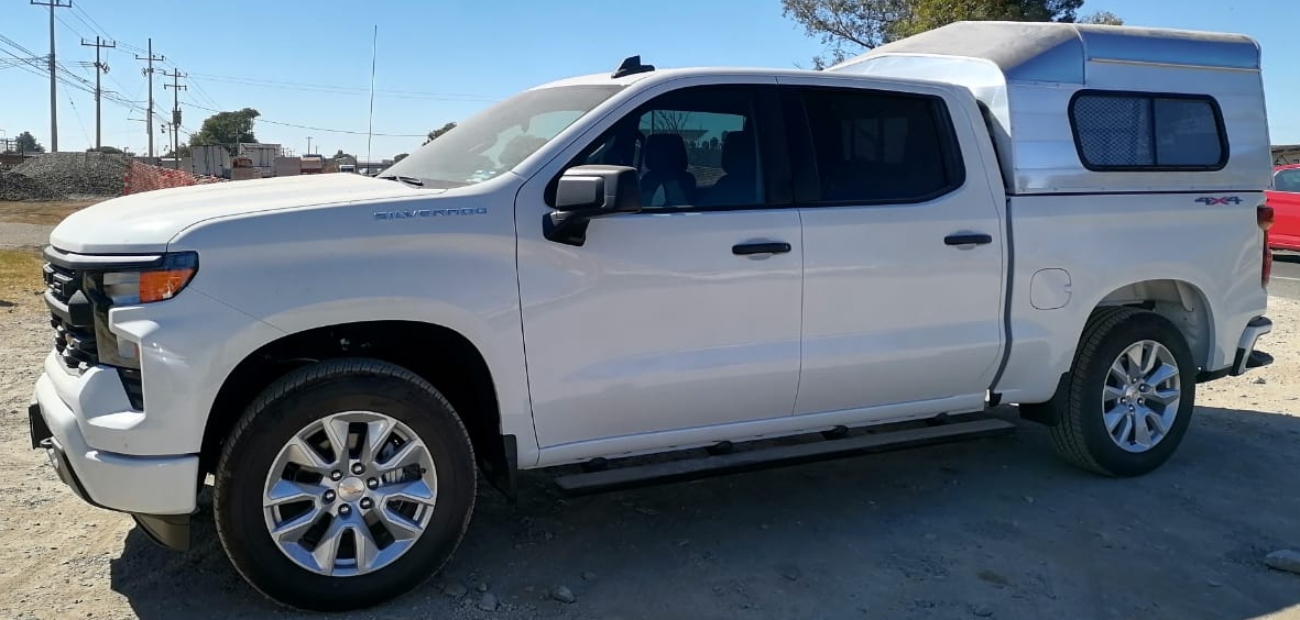 camper aluminio chevrolet silverado