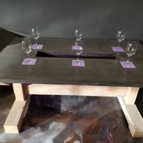 A set of wine glasses