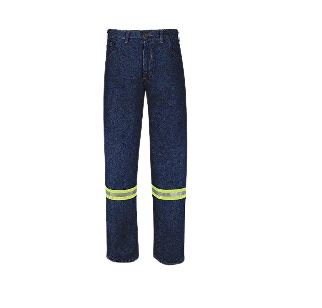PANTALÓN DE MEZCLILLA CABALLERO
 CON REFLEJANTE 14 OZ