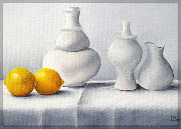 Williams, Still Life with Lemons, 9x12 Oil