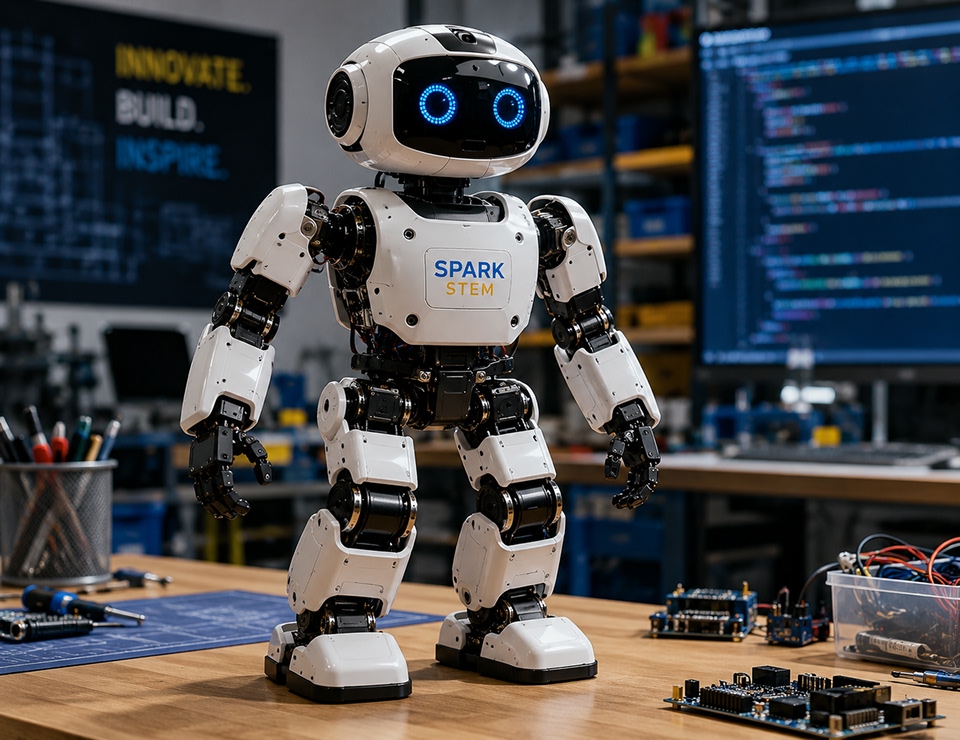 White humanoid robot