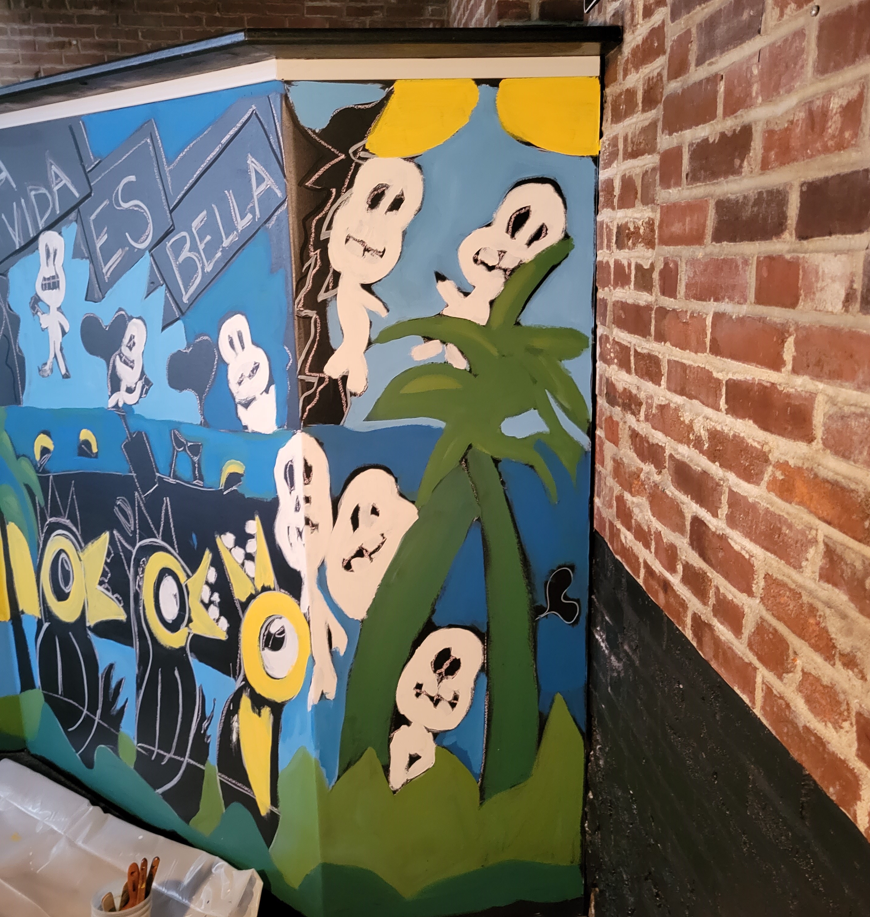 In progress of mural 2023