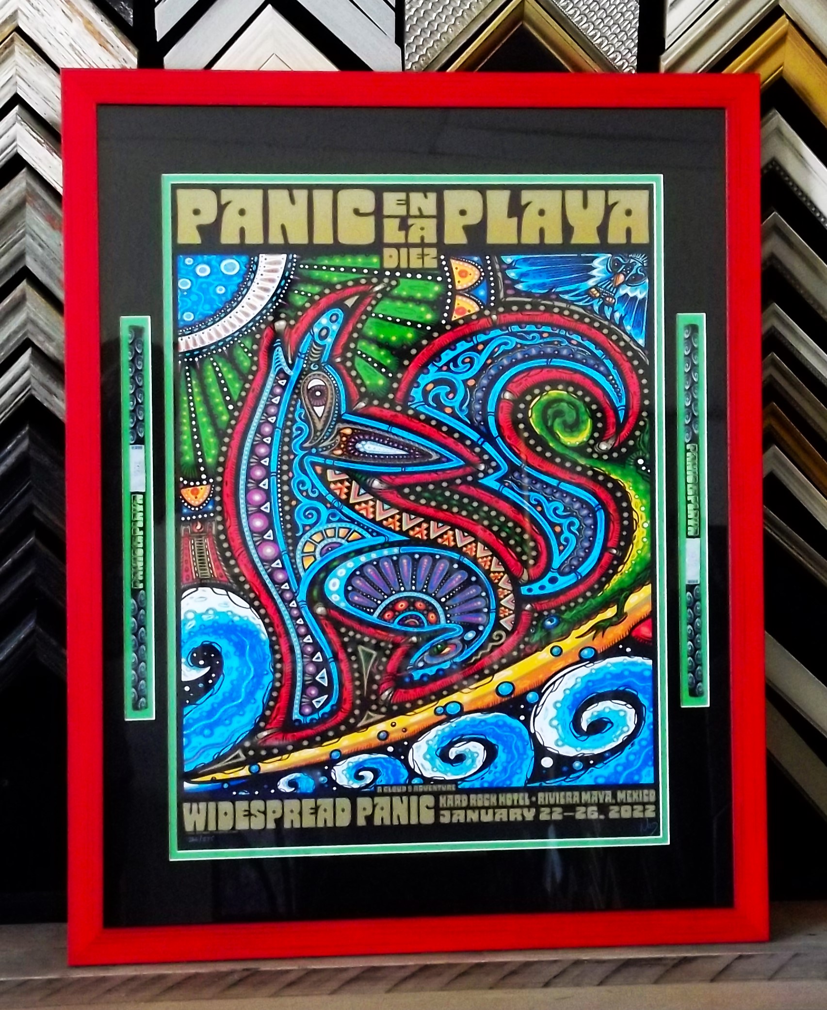 Concert Poster with Wrist Bands