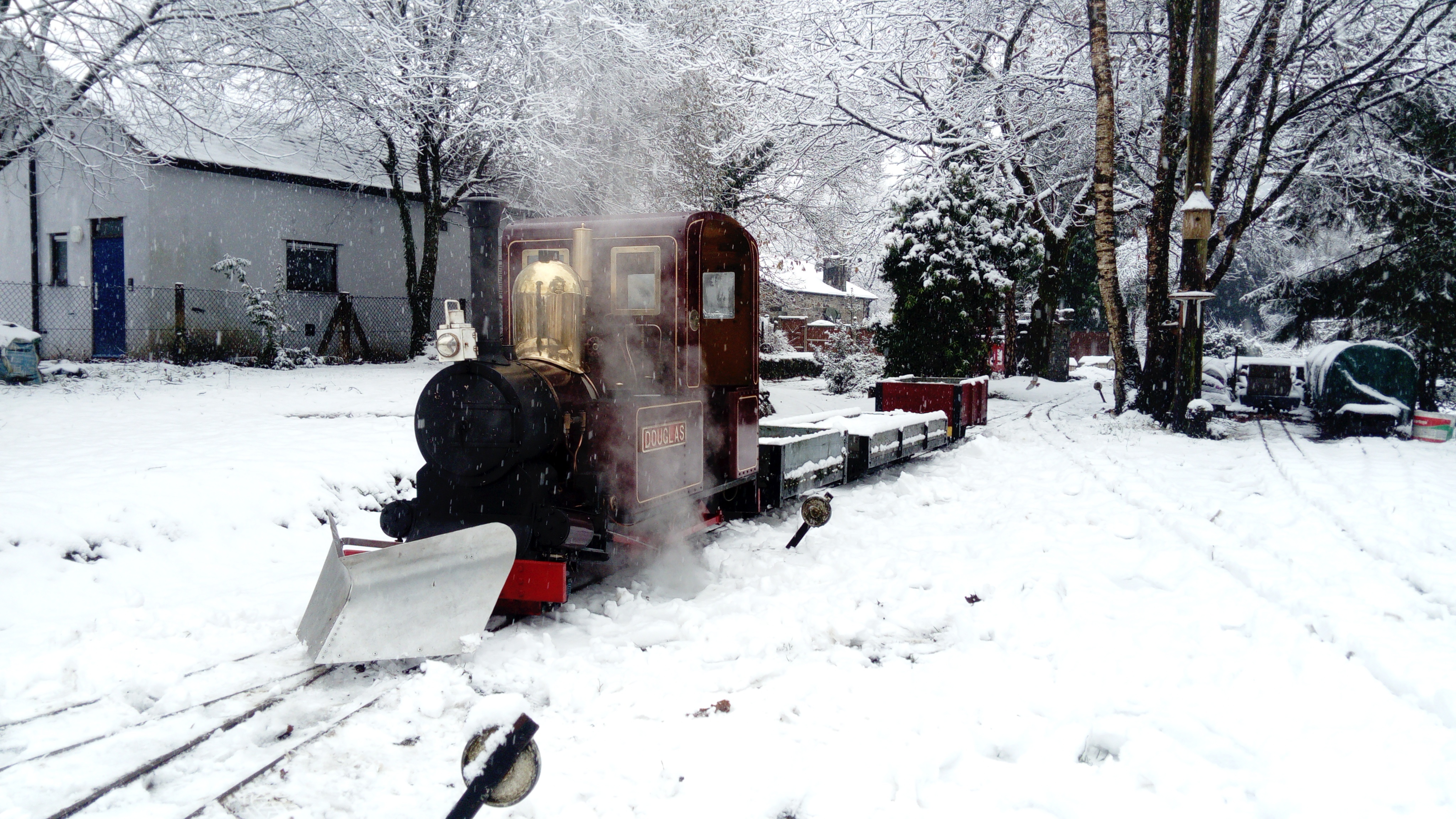 Douglas ready to clear the snow in December 2017