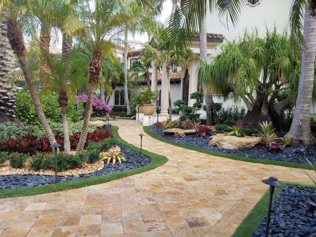 Paved Landscaped Garden
