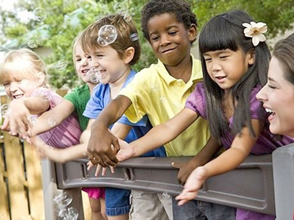 Group of Children Interacting
