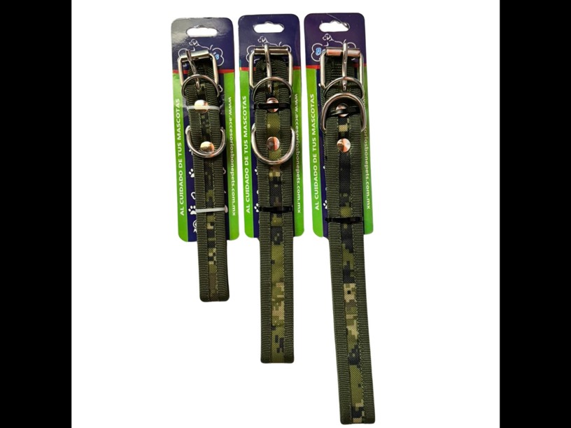 COLLAR DE NYLON REFORZADO 
C/CAMUFLAJE