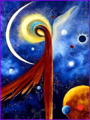 Lunar Angel 
22 x 28 
Oil on canvas

