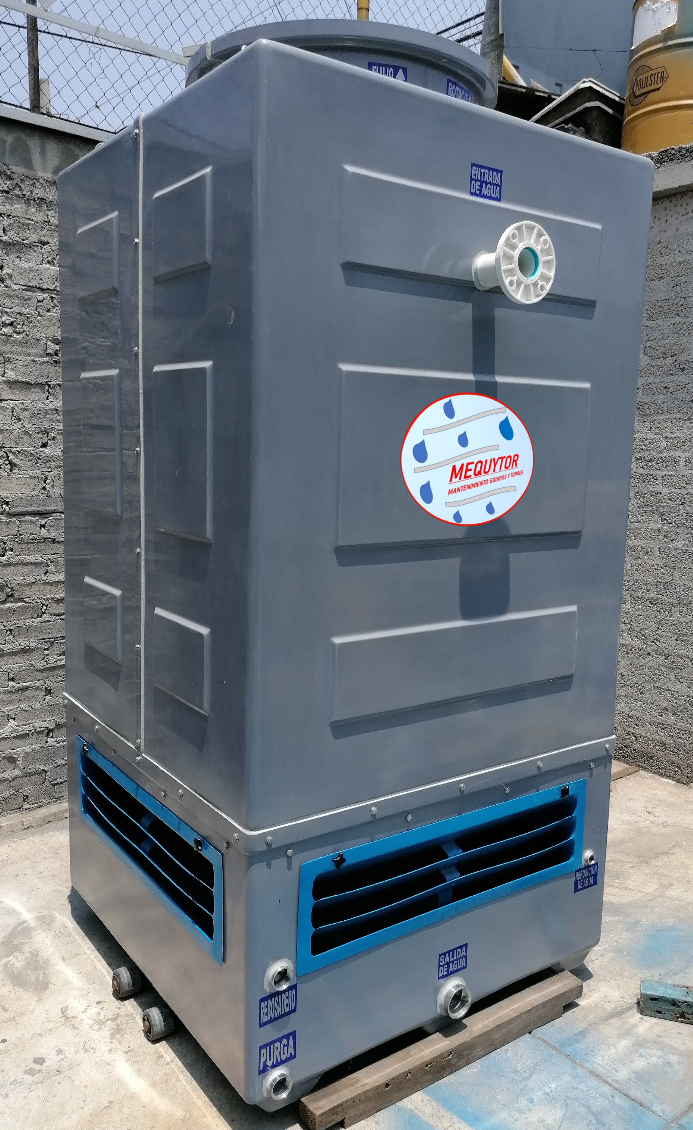 TORRE DE ENFRIAMIENTO MODELO TE-4-3-3.0 FIBRA DE VIDRIO