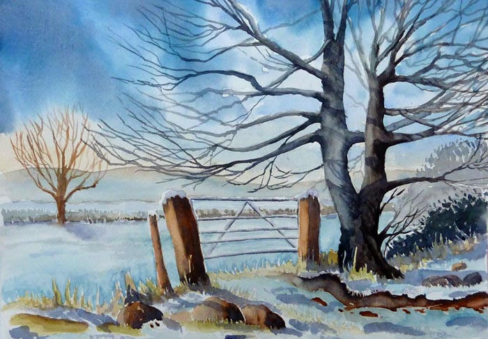 Trees in Snow
Watercolour
