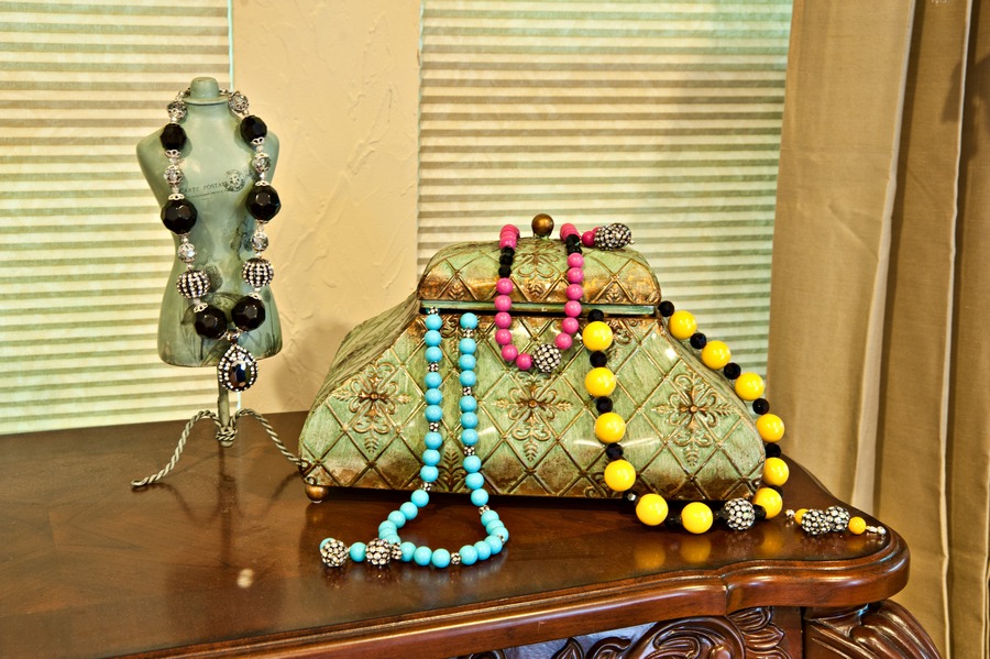 Display of Necklaces and Earrings||||