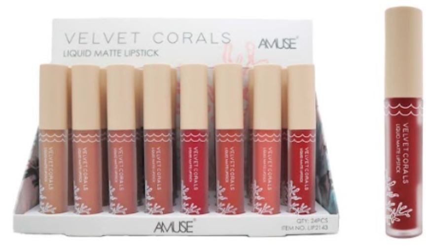 LIP2143
MATTE LIQUID LIPSTICK
24 PC DISPLAY
