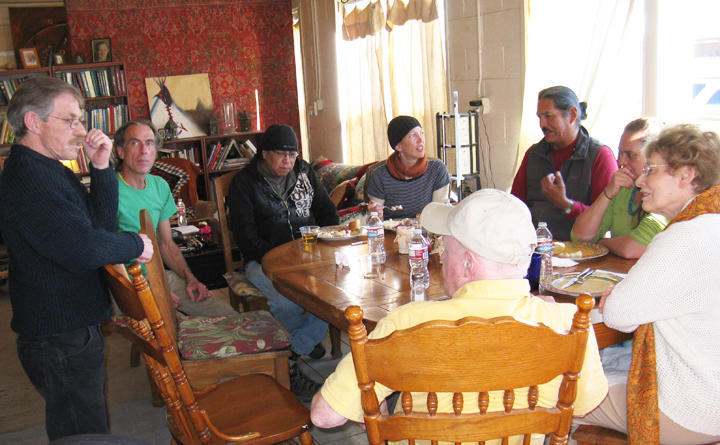 Just after we ate the discussion never stopped