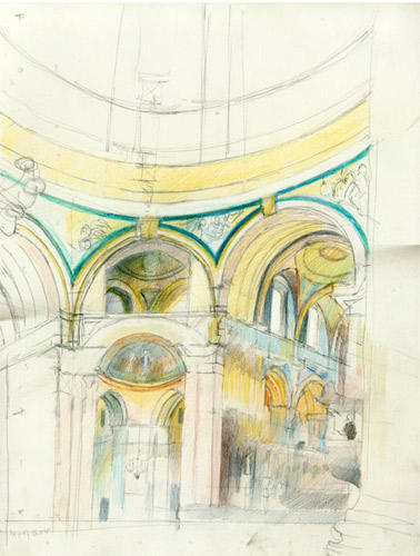 St Paul's Cathedral #1 (Coloured Pencil)