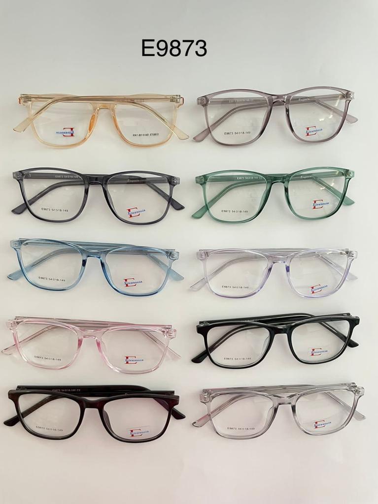 Modelo: E9873
Colores Translucidos: Cafe, Negro brilloso, Gris, Amarillo, Verde, Humo, Lila, Cafe Claro y Azul
Colores Difuminados: Cafe, Rojo, Morado, Azul, Negro/Transparente y Negro/azul