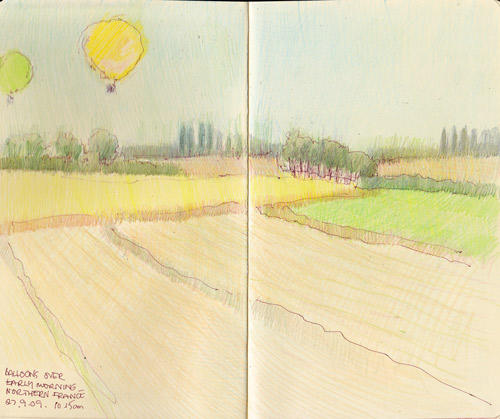 Balloons over northern France