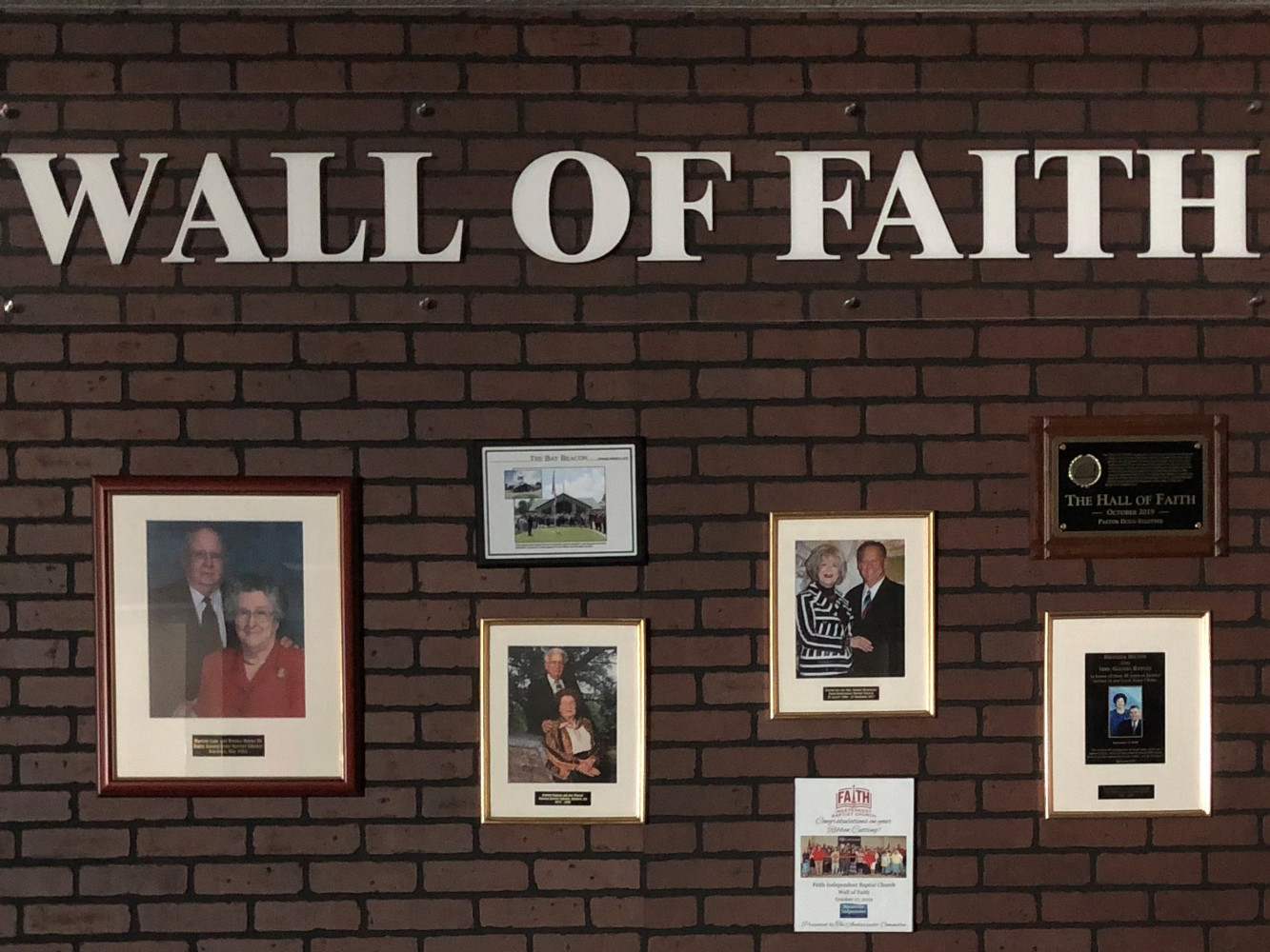 Wall of Faith in the Hall of Faith