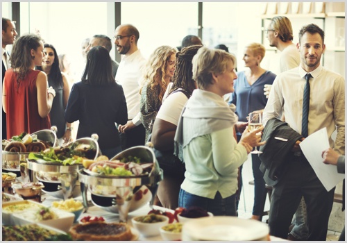 Buffet At Corporate Event