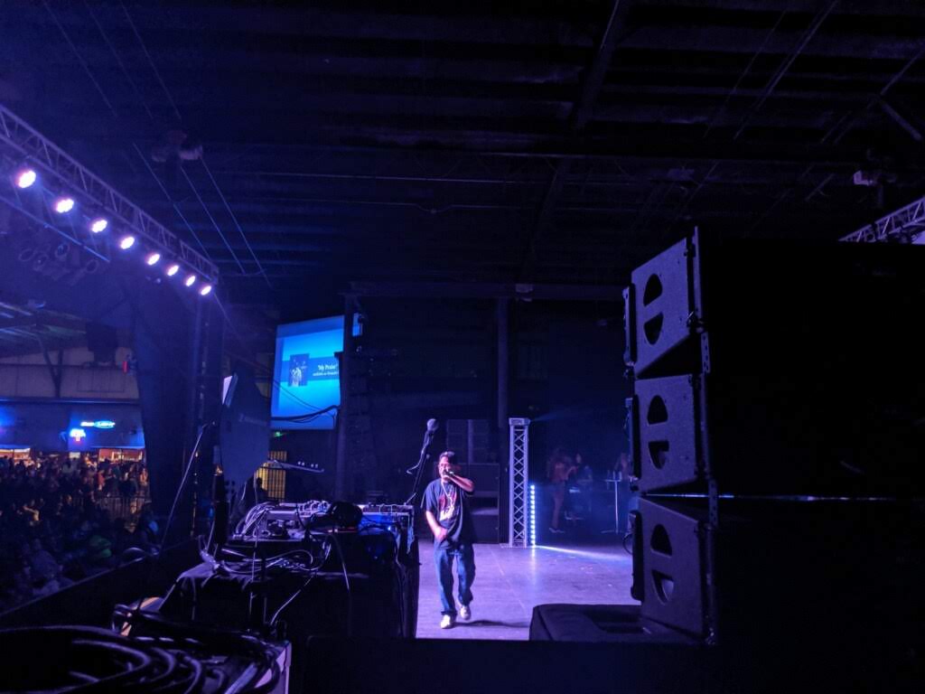 At Concrete Amphitheater In Corpus Christi, Tx.