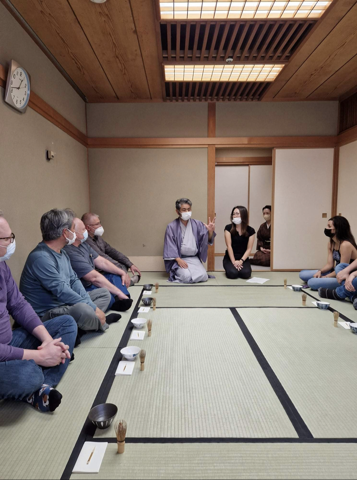 We were given an introduction to the tea ceremony as part of the Mugai Ryu event activities.