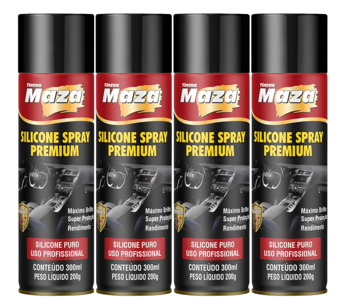 SILICONE SPRAY PREMIUM
AUTOMOTIVO 
MAZA