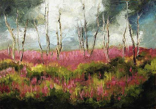 Saratoga Bog - 5"x 7" Oil on Stretched Canvas