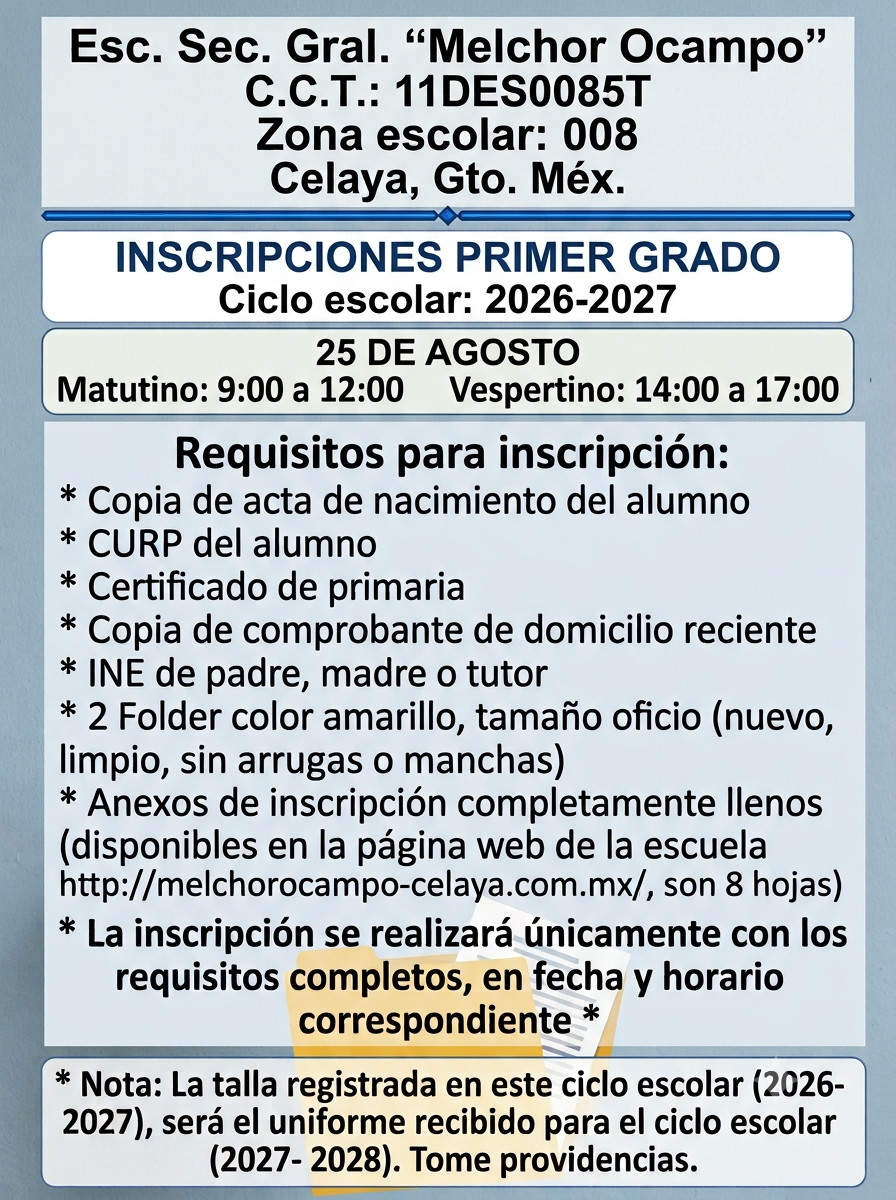 Requisitos de inscripción