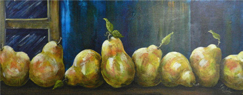 Friendly, 12"x30", Acrylic on Gallery Canvas SOLD