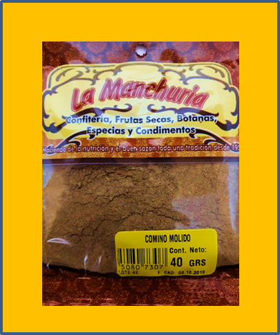 COMINO MOLIDO
20 Y 40 GRS