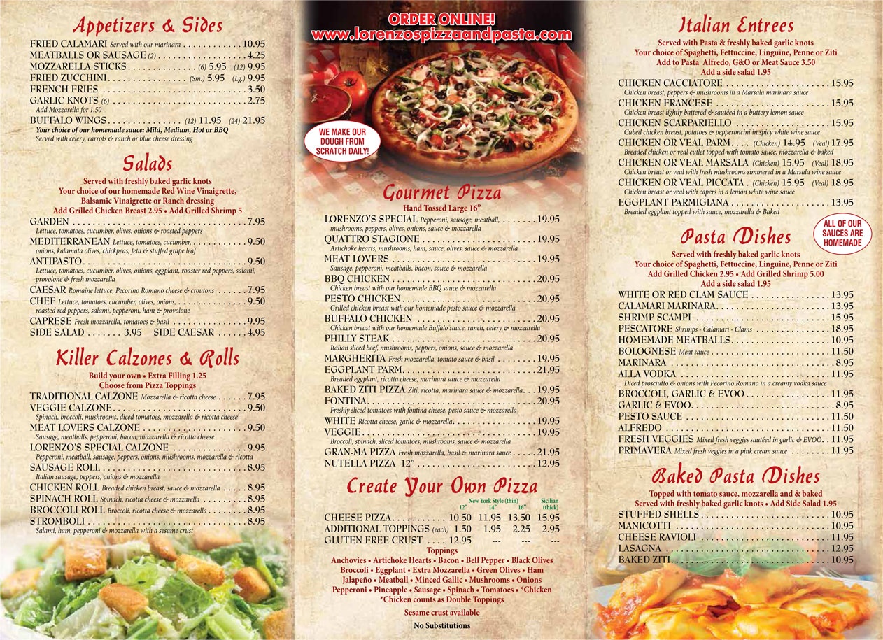 Italian Restaurant Menu | Italian Food Scottsdale