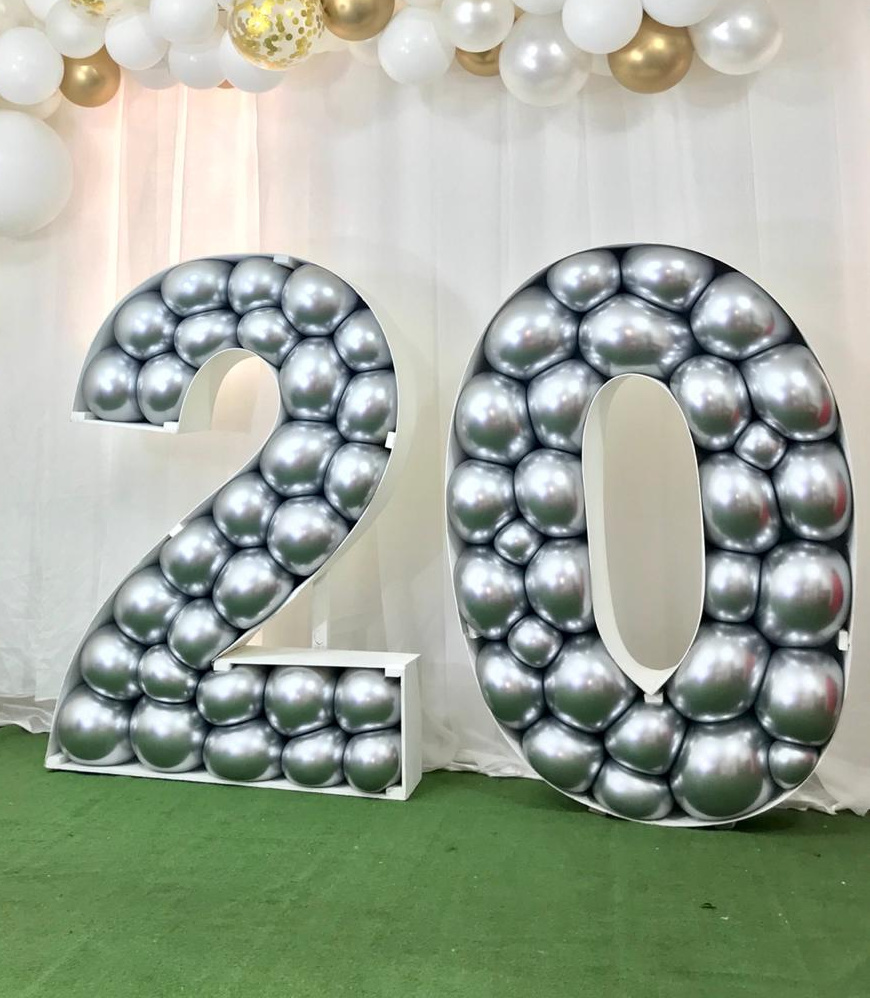 Numero Hueco
para rellenar con Globos
Medidas 1,40cm de Altura
24 cm Profundidad
Alquiler $ 60.000 SIN GLOBOS
Con Globos $150.000