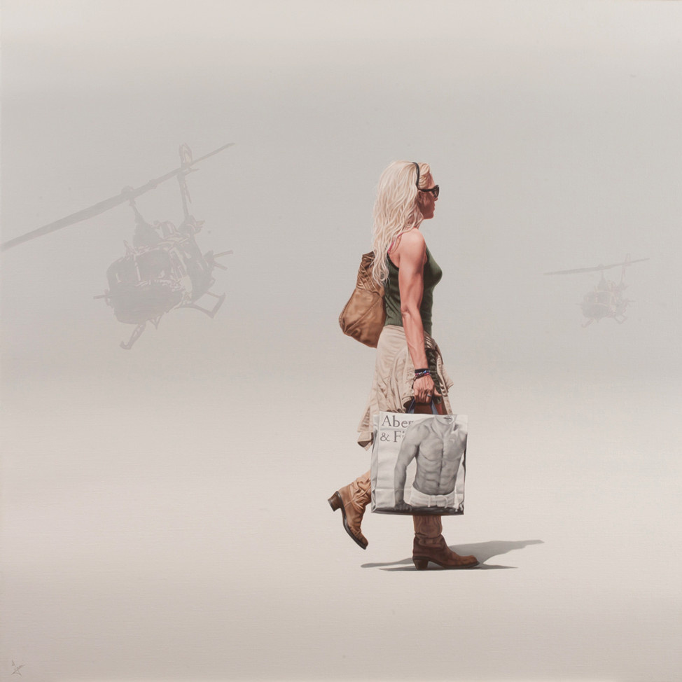 Oblivious II  |  36" x 36'  |  Oil on linen