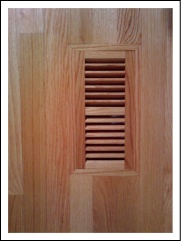 Flush hardwood vent