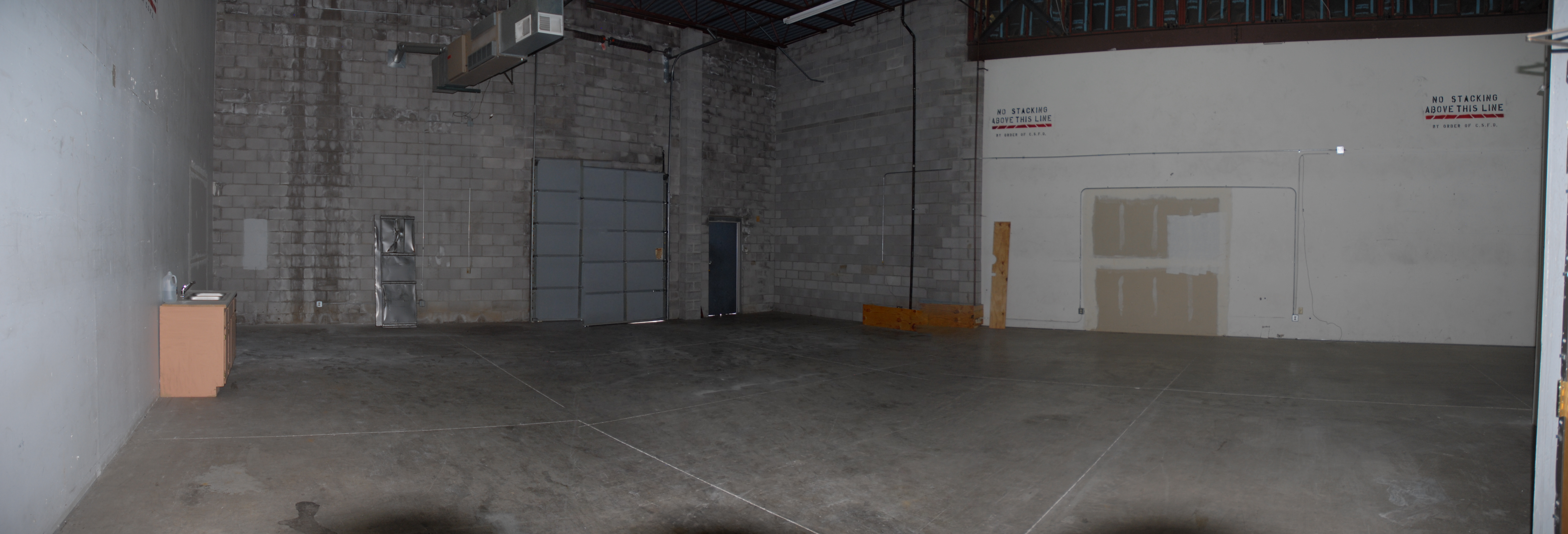 Warehouse from office door