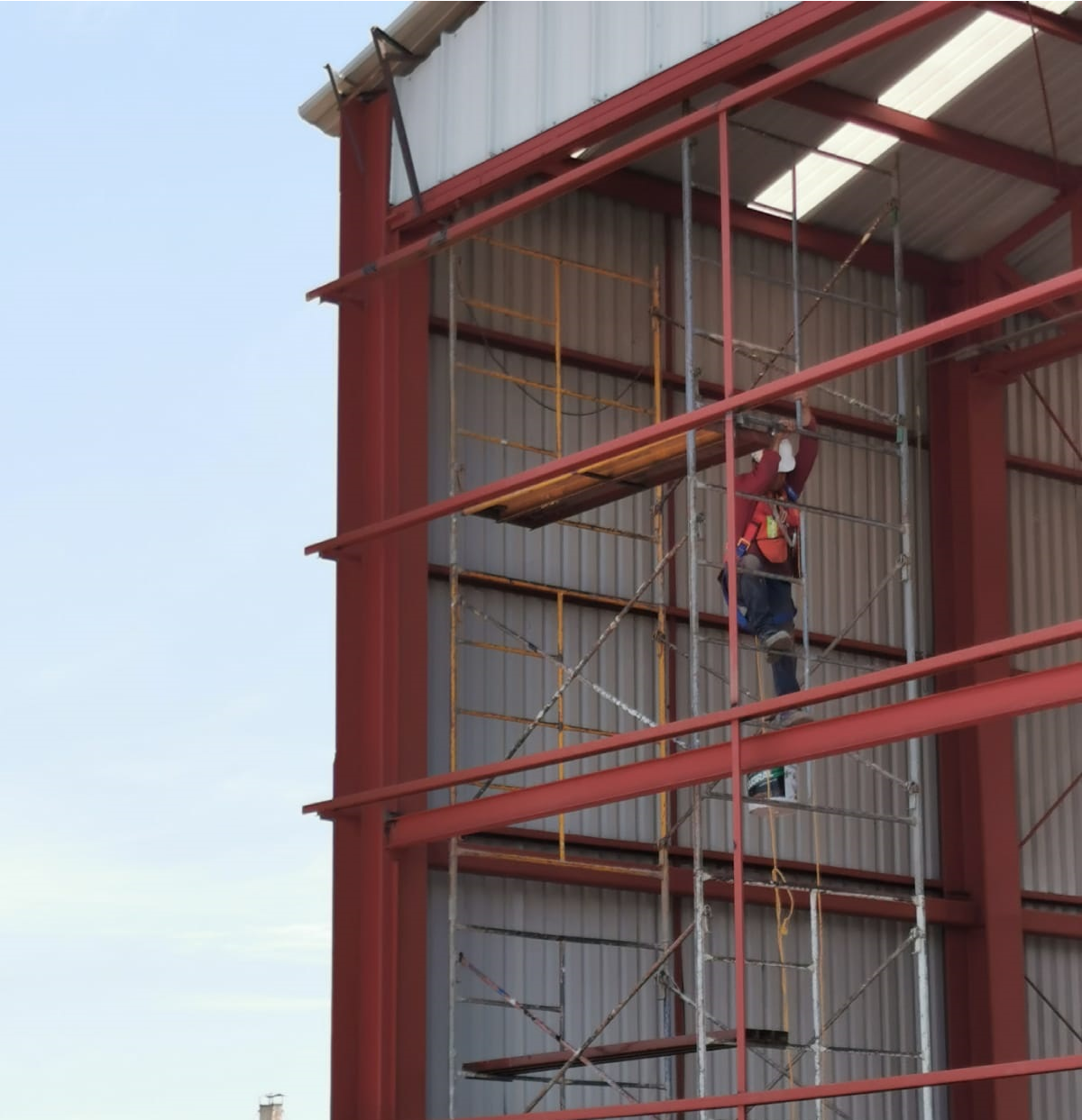 Stylish interior with a large bookcase