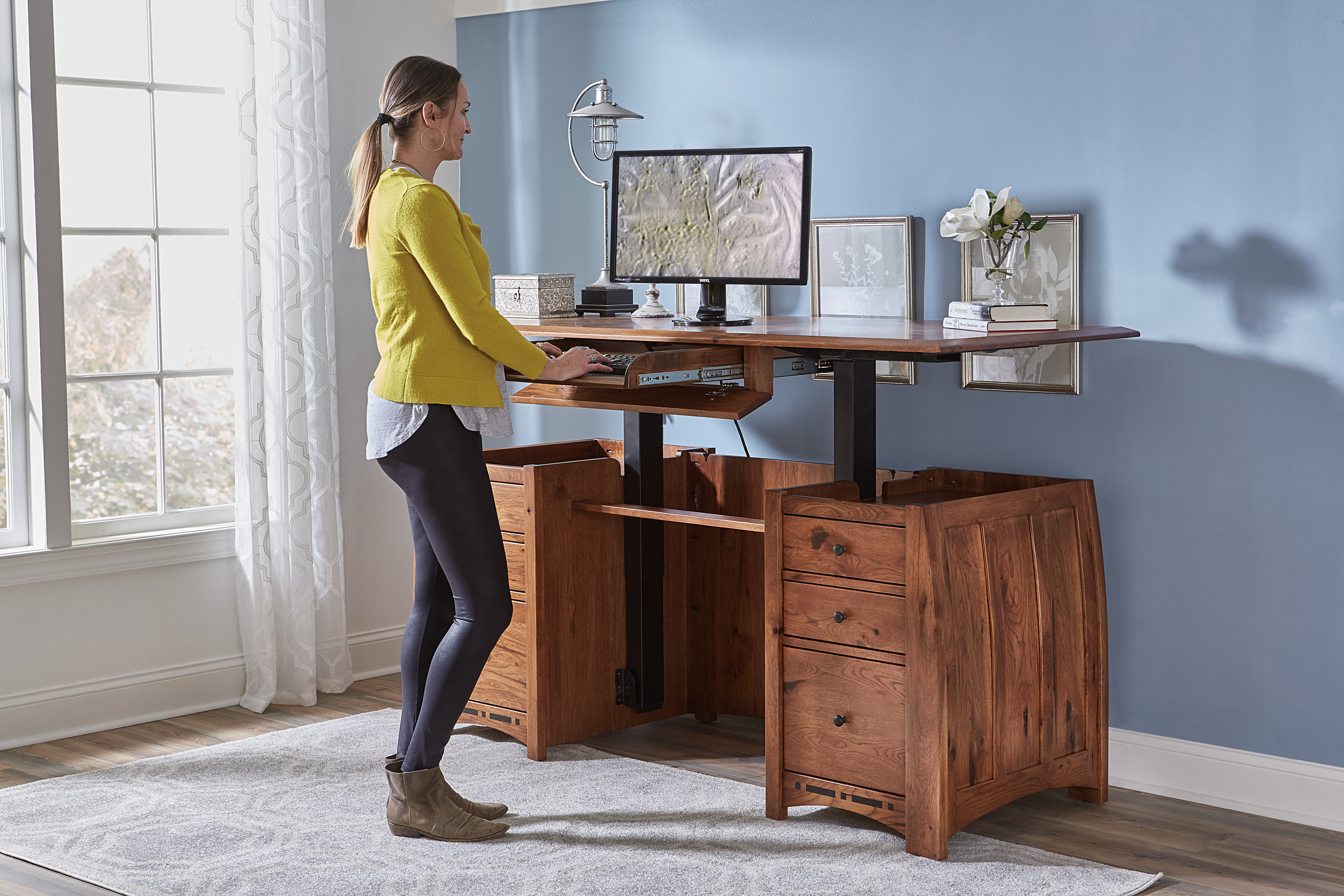 Boulder Creek Sit to Stand Desk-#132