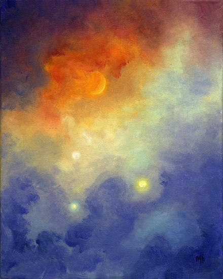 Galaxy ~ 8" x 10" Oil on Stretched Canvas  SOLD