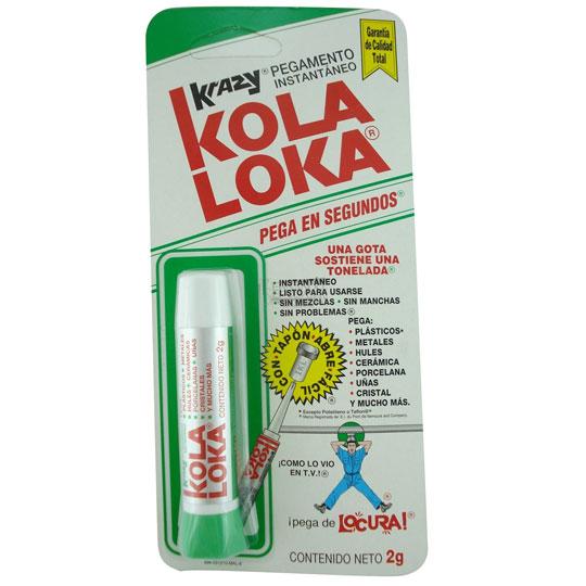 KOLA LOKA PRECISIÓN 2 GR
PEGAMENTO INSTANTÁNEO DE CIANOACRILATO
ARTÍCULO: PEGAMENTO
TIPO: INSTANTANEO
COLOR: TRANSPARENTE
CARACTERISTICAS: GOTERO
MARCA: KOLA LOKA
