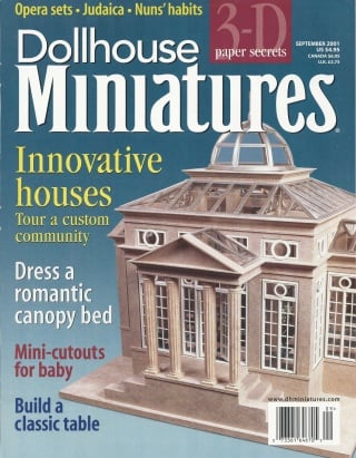 September 2001
Dollhouse Miniatures Magazine

