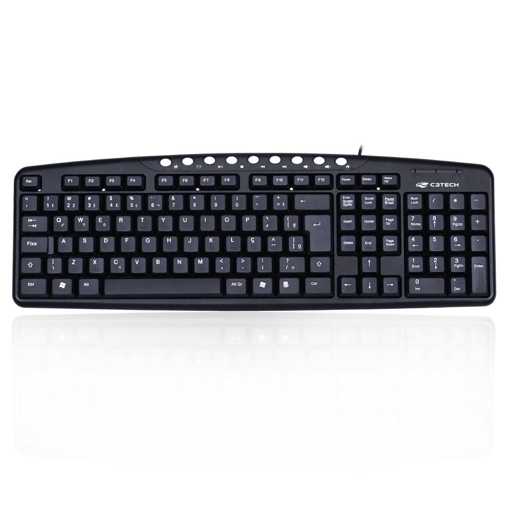 Teclado Multimídia USB