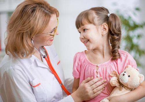 Pediatrician Talking Positively with Kid