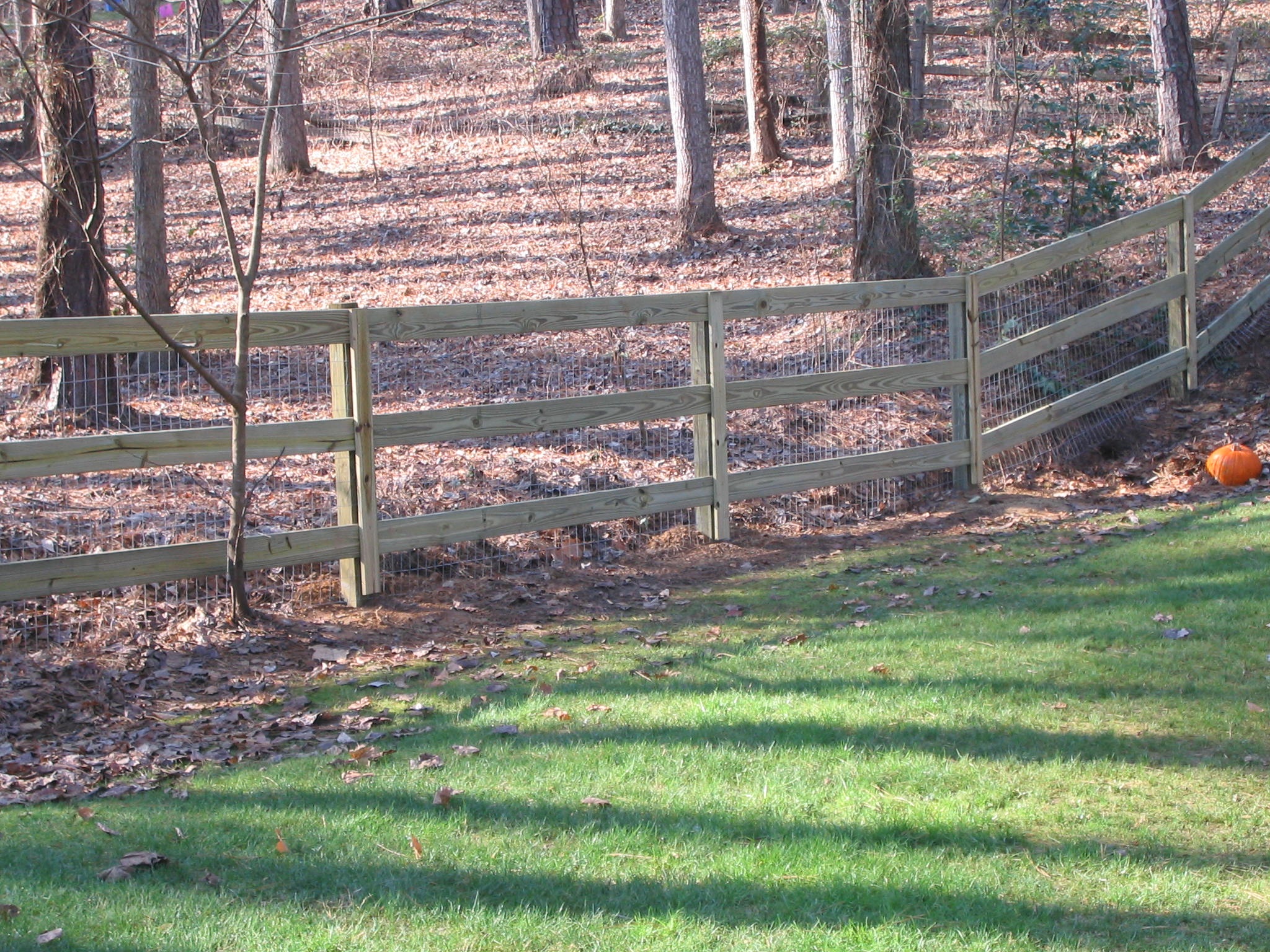 4' PT 3 RAIL RANCH RAIL WITH WIRE