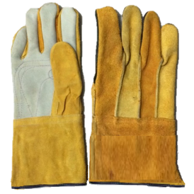 GUANTE DE PIEL PALMA DE CARNAZA CORTO (COMBINADO)