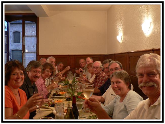 The event organisers and the Merrydowners celebrating a successful weekend
