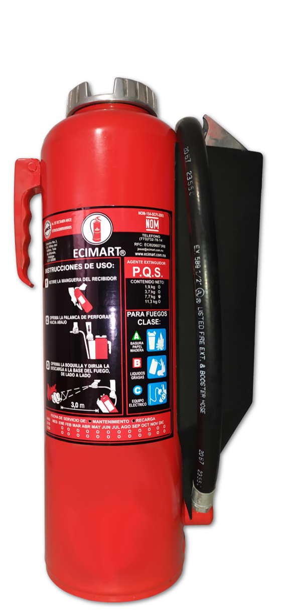 MANTTO. Y RECARGA EXT. PQS 
7.7 KG.