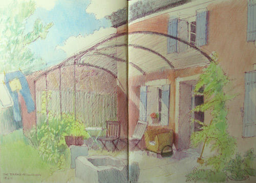 The terrace at Couguieux