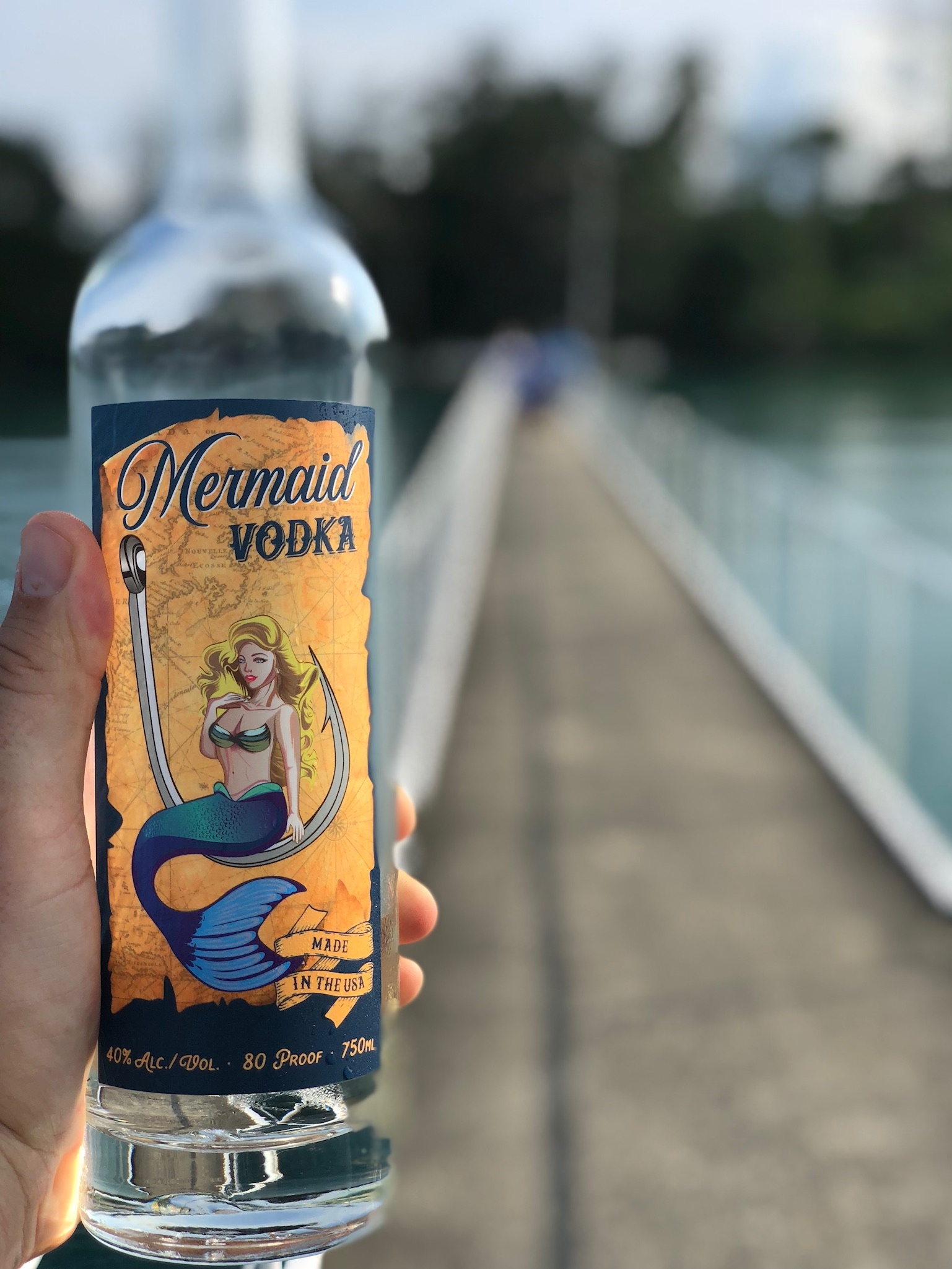 Bottle of Mermaid Vodka