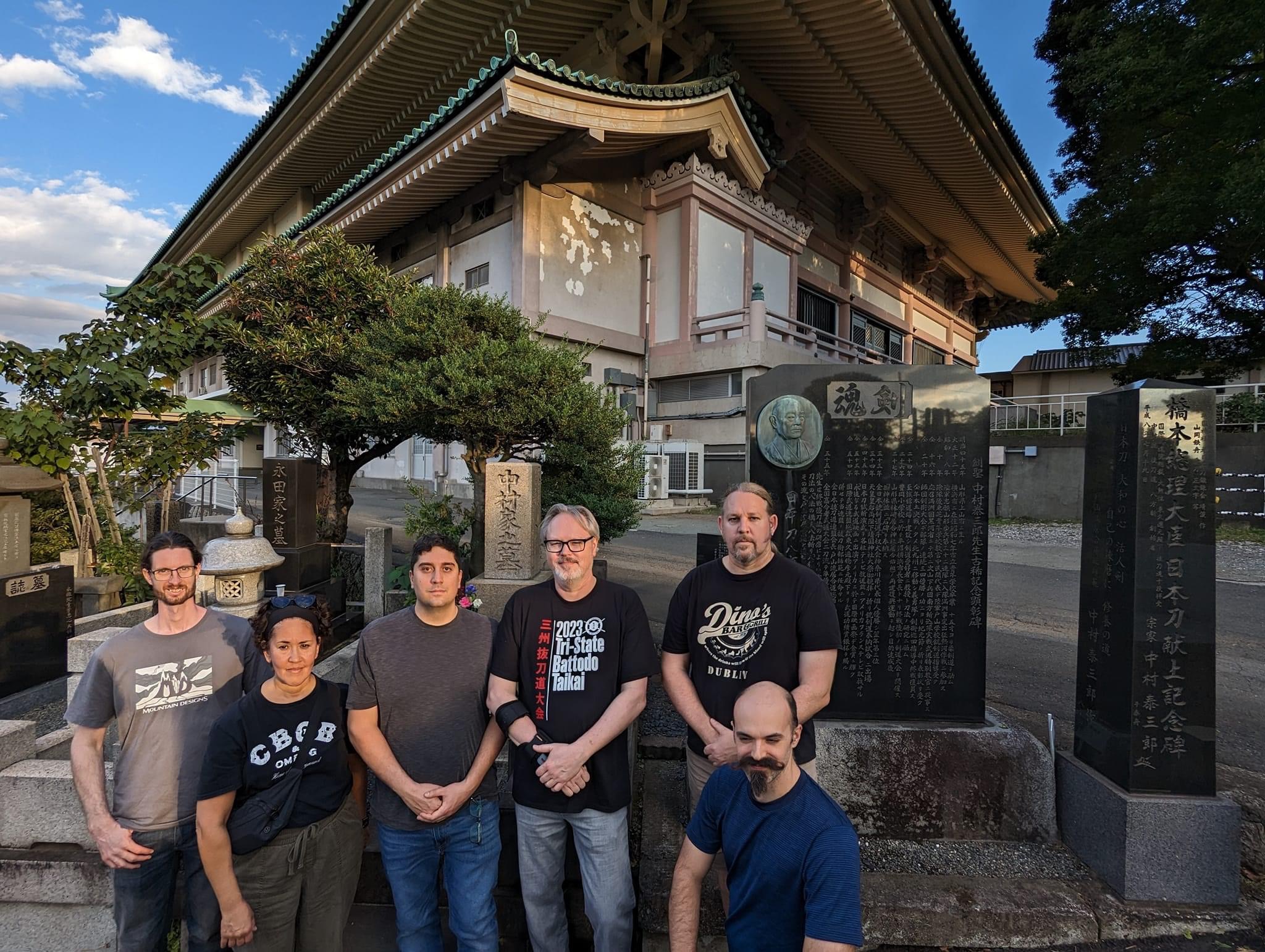 A visit to Nakamura sensei's memorial at Sojiji is always part of the trip.